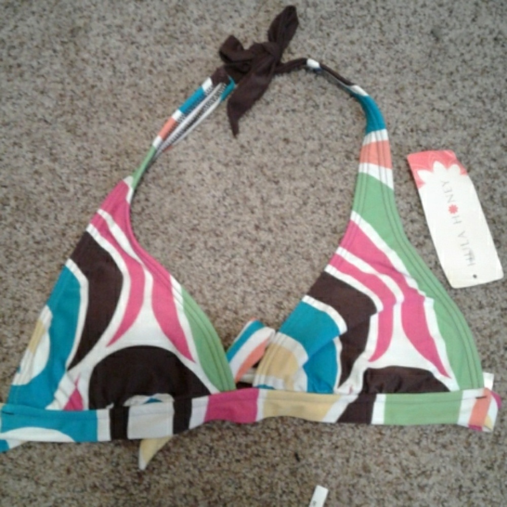 Halter bikini top